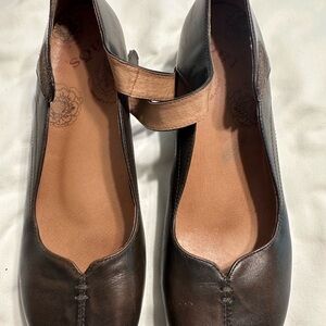 Women's Dark Brown Mary Jane Shoes